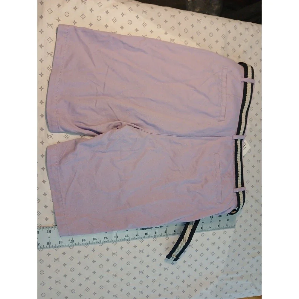 The Children's Place Boys NWT Light Purple Cotton Chino Shorts Belted Size 14